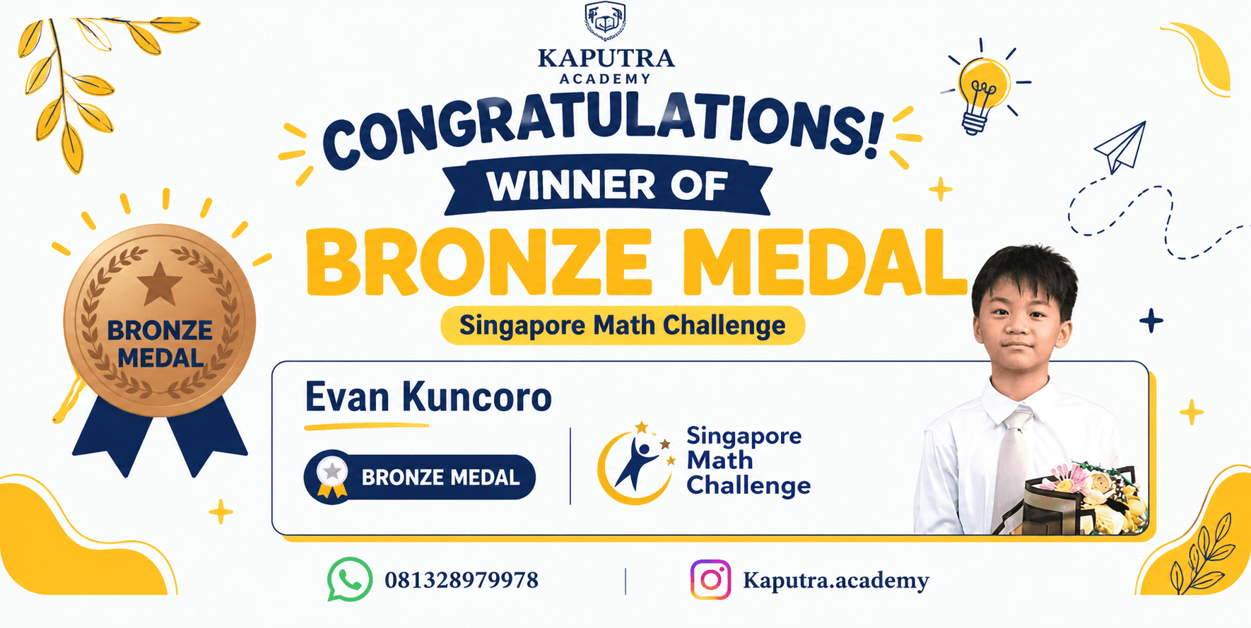 Singapore and Asian Schools Math Olympiad Medalist